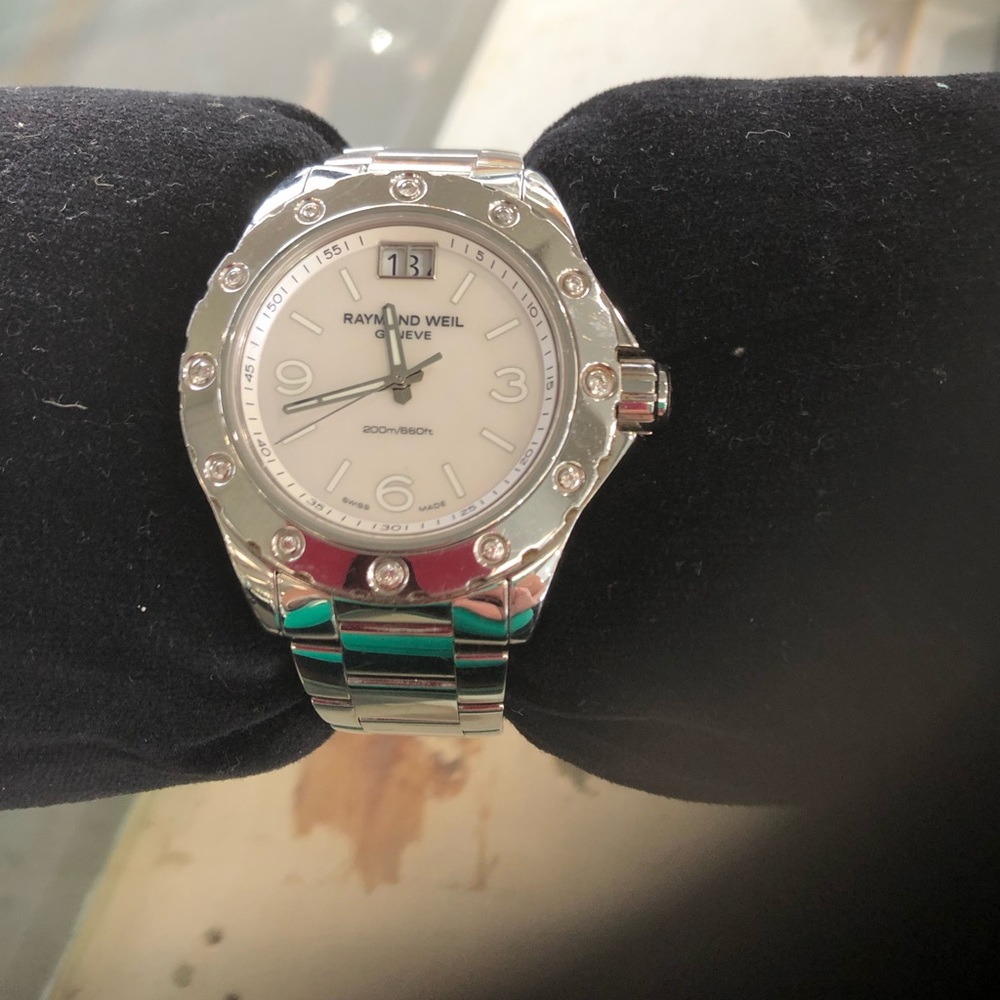 Raymond Weil Spirit Diamond Accented SS Watch
